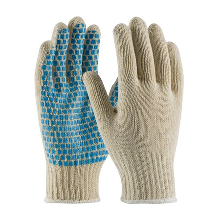 Pip Seamless Knit Cotton / Polyester Glove with PVC Brick Pattern Grip - 7 Gauge, 12PK 37-C110B/S